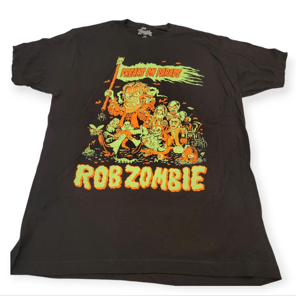 Rob Zombie Freaks on Parade Tour Merch Graphic Tee Size Large NEW!